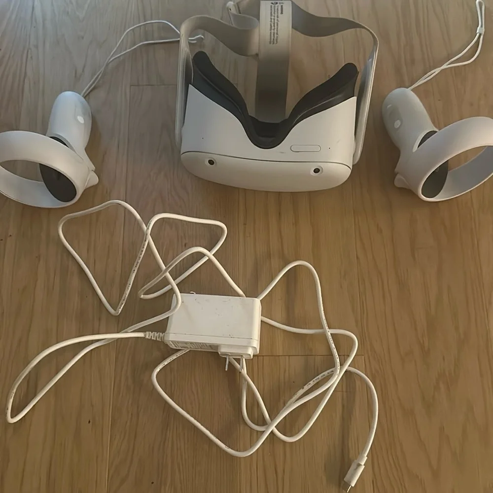 Meta quest 2 vr headset and controller
